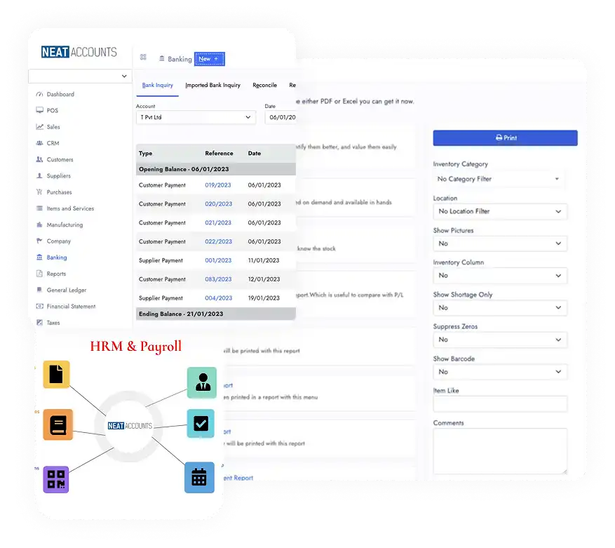Accounting Software Dashboard